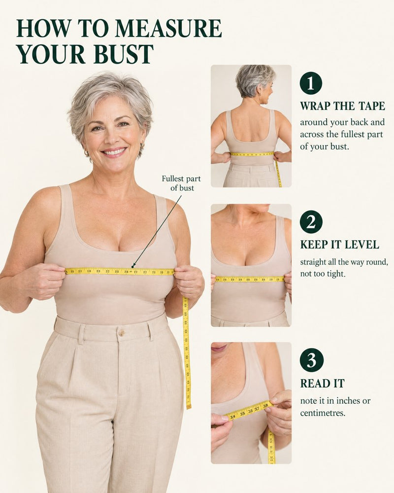 How to measure your bust